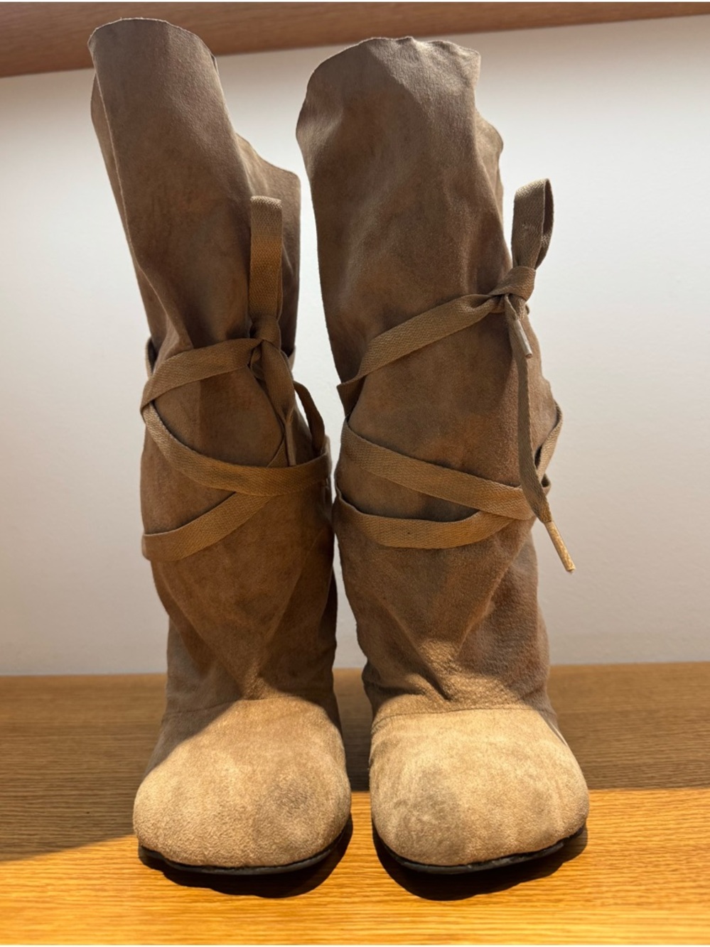 Rare Viviennne westwood Camel Suede boots - Picture 4 of 5